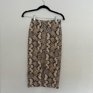 Snakeskin skirt